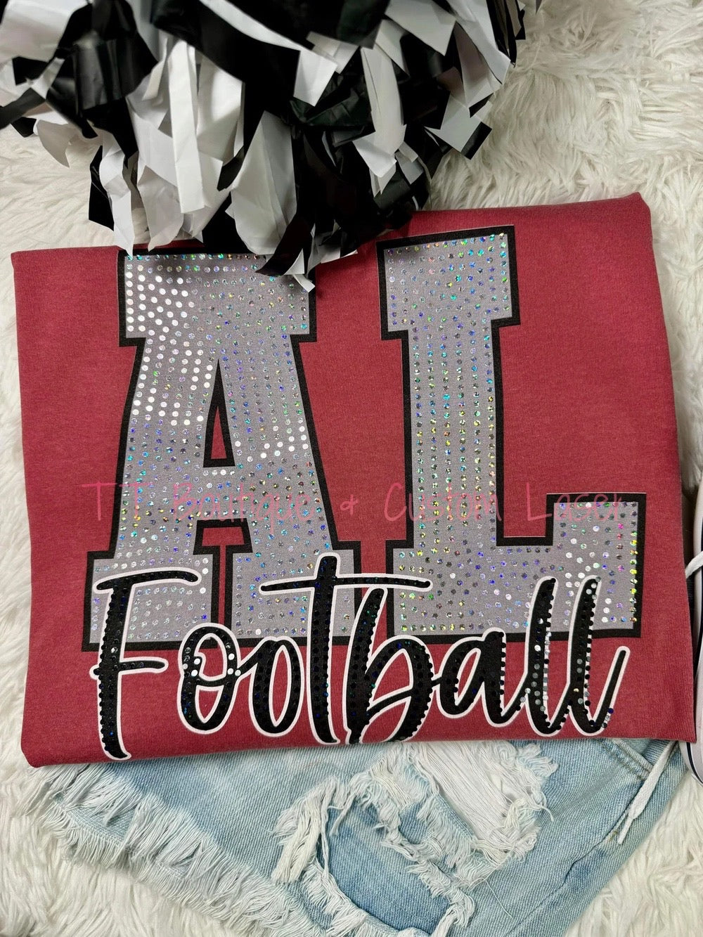 Spangled CUSTOM State Football Tee