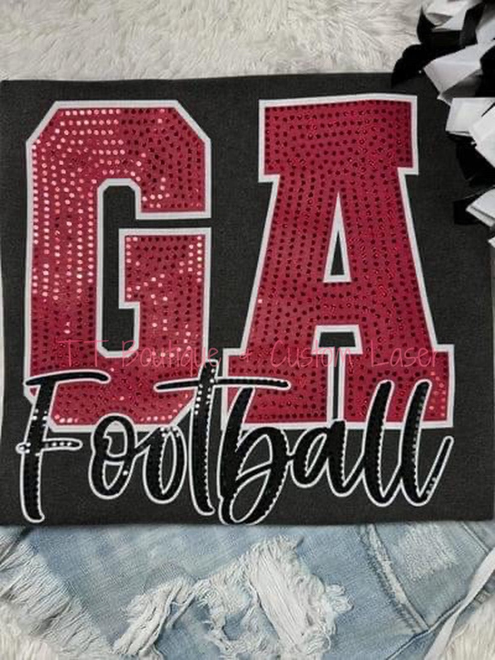 Spangled CUSTOM State Football Tee