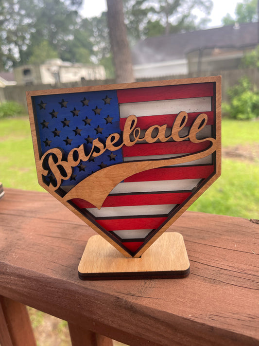 Personalized Baseball Plaque Sign